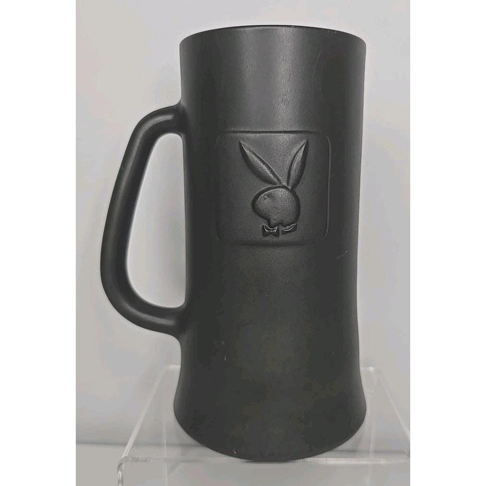 Vintage Playboy Bunny Logo Beer Stein/ Mug Grey/ Black Playboy Club